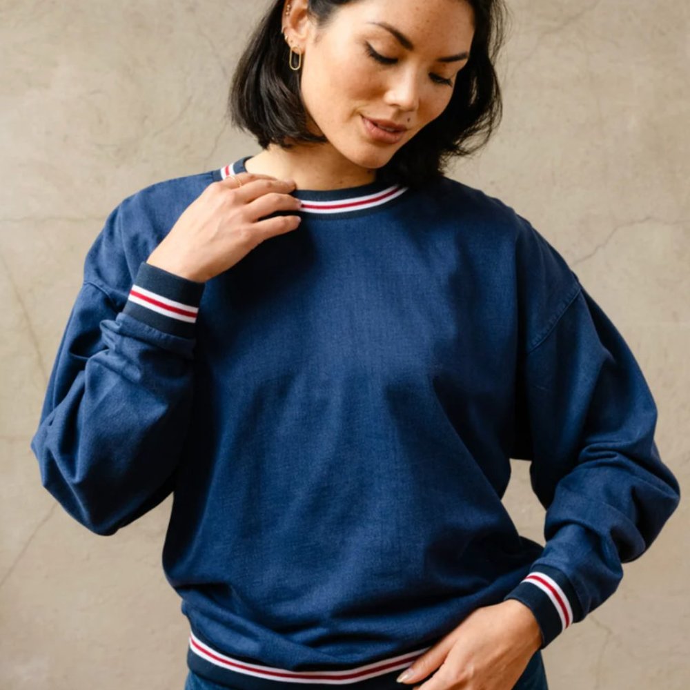 Oaklyn Rib Trim Sweatshirt